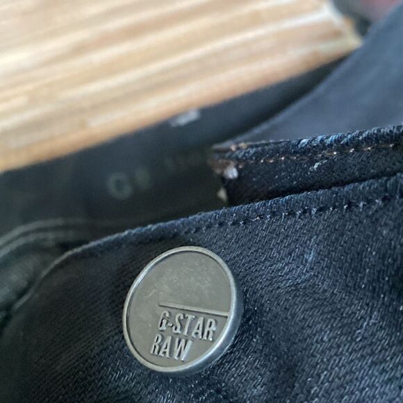 EUC G Star raw black coated jeans size 26 /32 - Picture 10 of 10